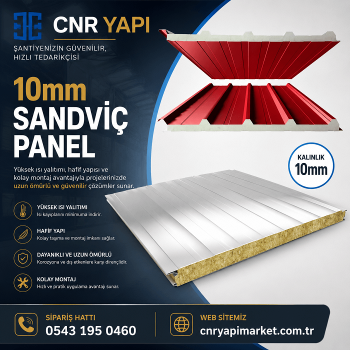 10mm sandviç panel