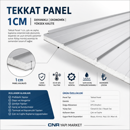 1 CM TEKKAT PANEL