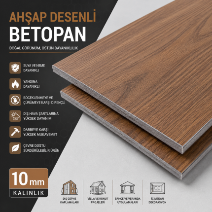 Ahşap Desenli Betopan