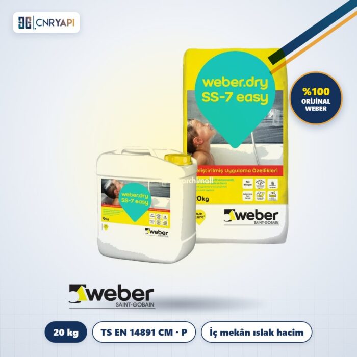 Weberdry SS-7 Easy Su Yalıtım Malzemesi 20 kg Weberdry SS-7 Easy Su Yalıtım Malzemesi 20 kg